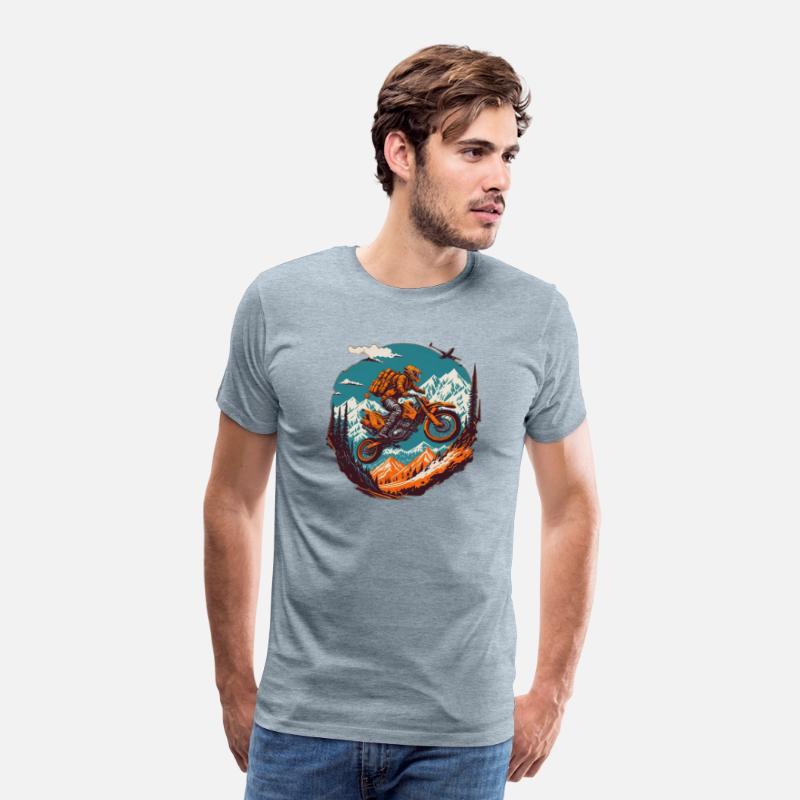 Mountain Motorcycle T-Shirt: Adventure Awaits!