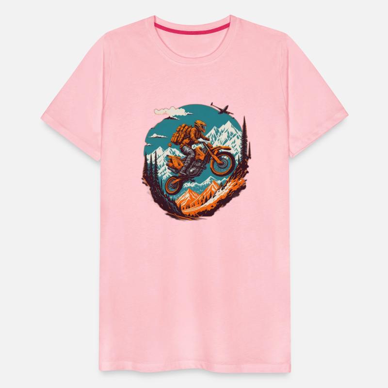 Mountain Motorcycle T-Shirt: Adventure Awaits!
