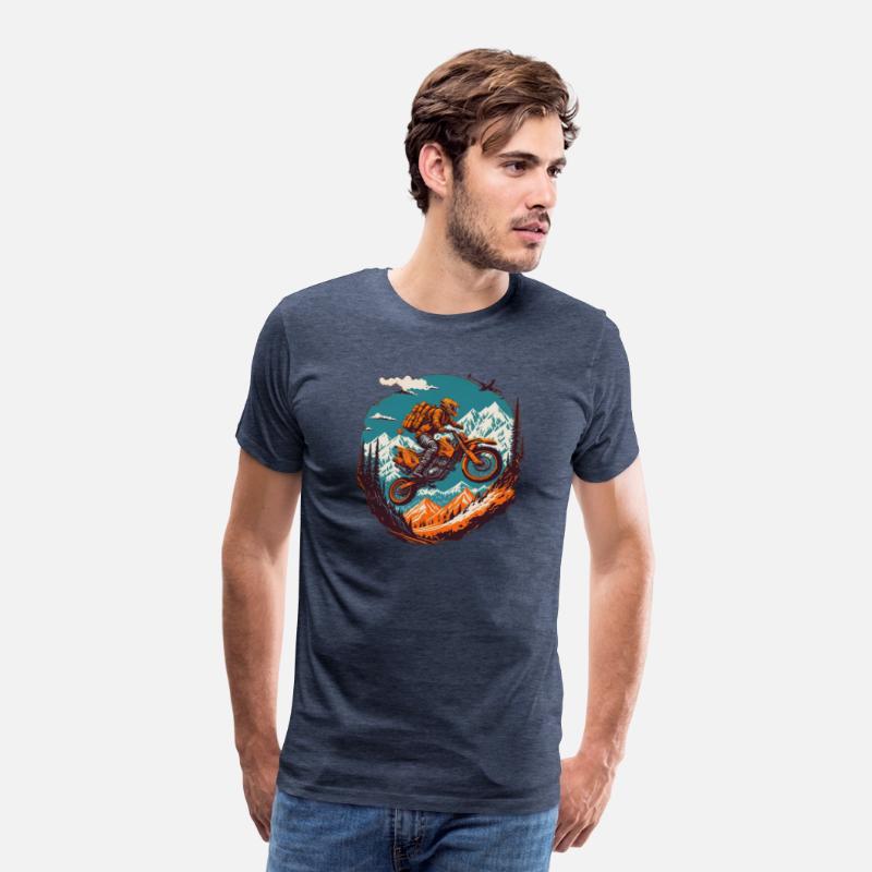 Mountain Motorcycle T-Shirt: Adventure Awaits!