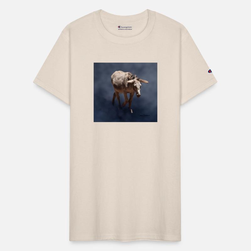 Mule on Smokey Gray Background