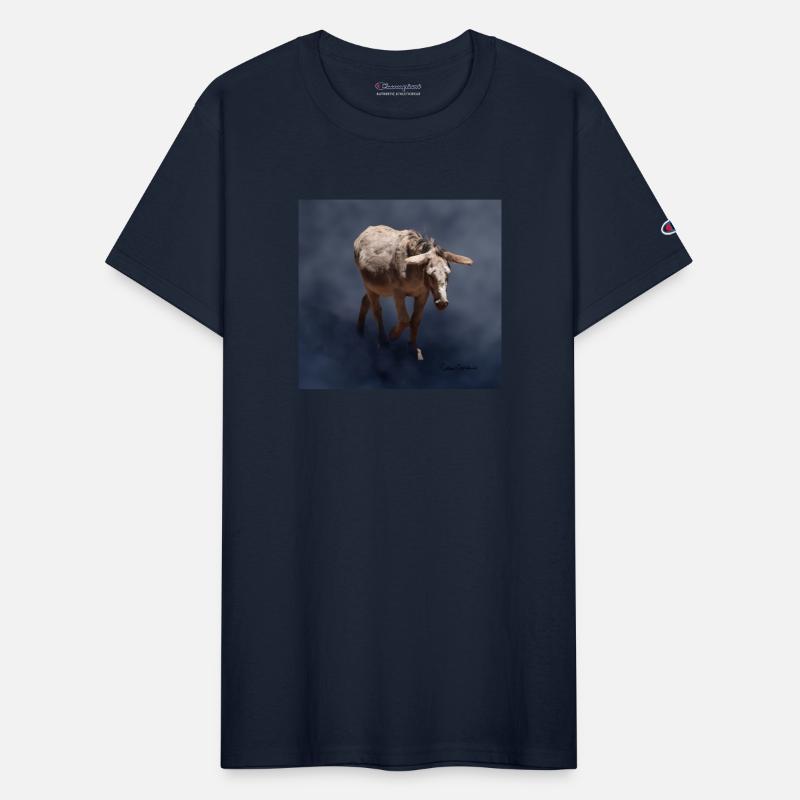 Mule on Smokey Gray Background