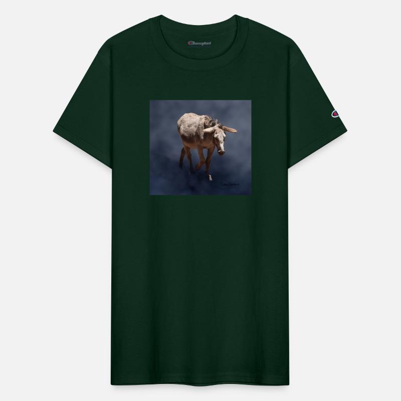 Mule on Smokey Gray Background