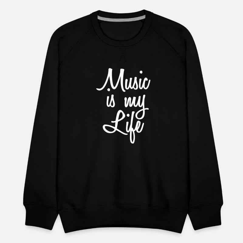 Music is my Life Love Text Saying Club Party Dance