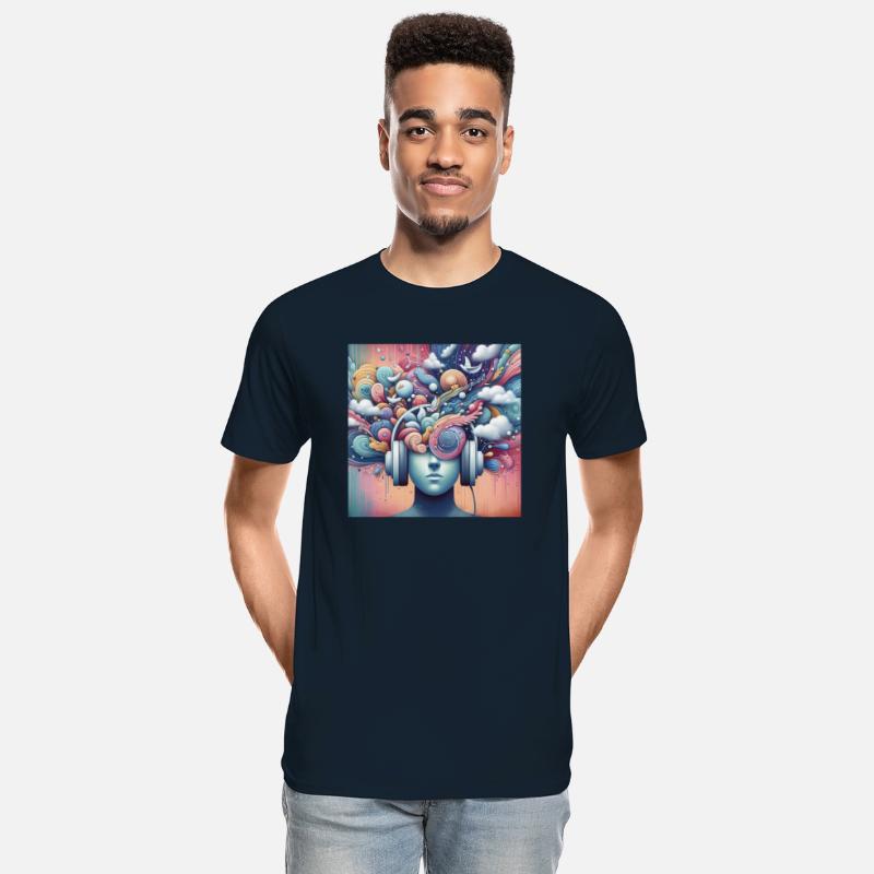 Music Lover T-shirt, Soundwave Art Tee