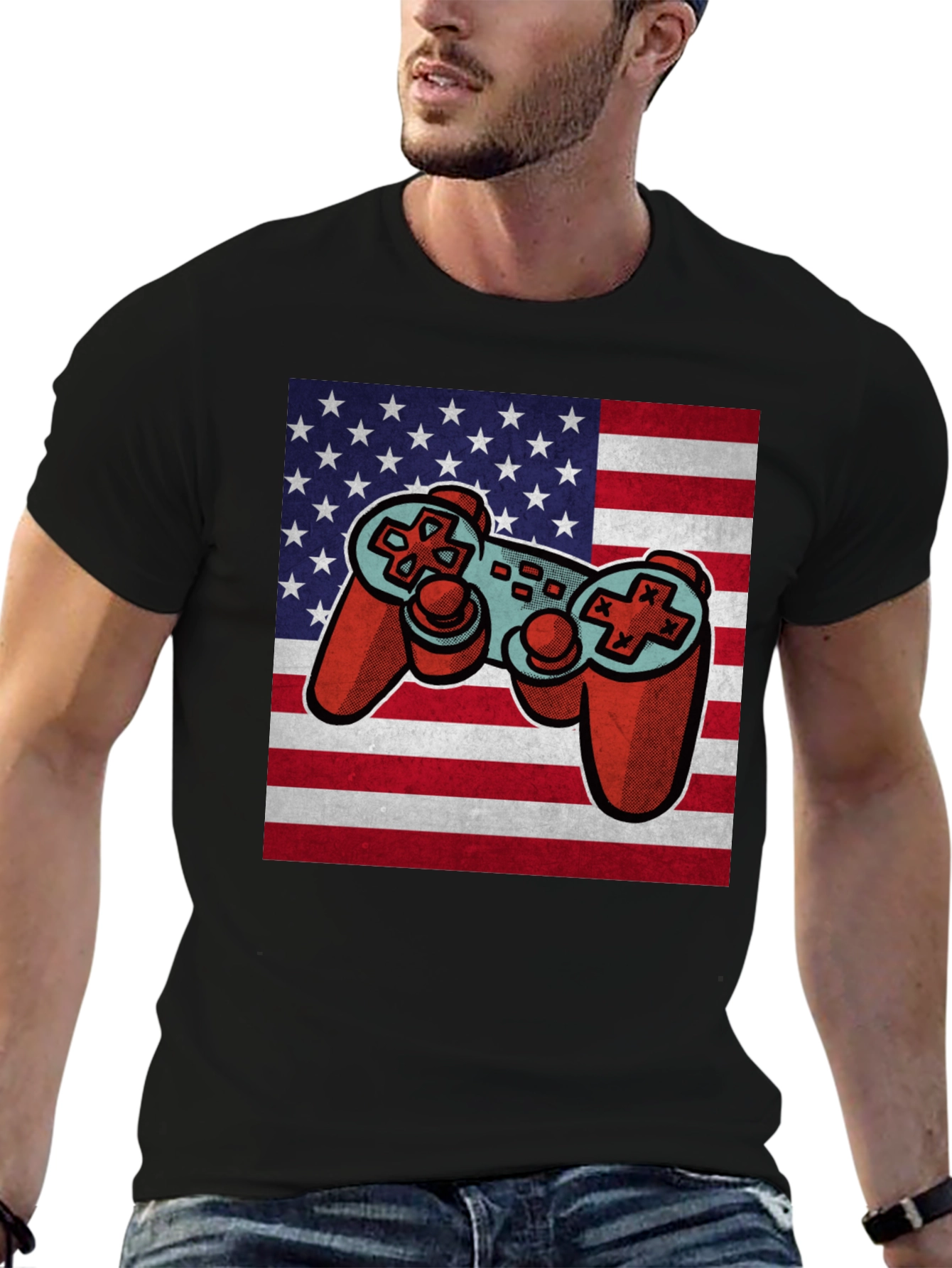 Gaming USA Flag T-Shirt