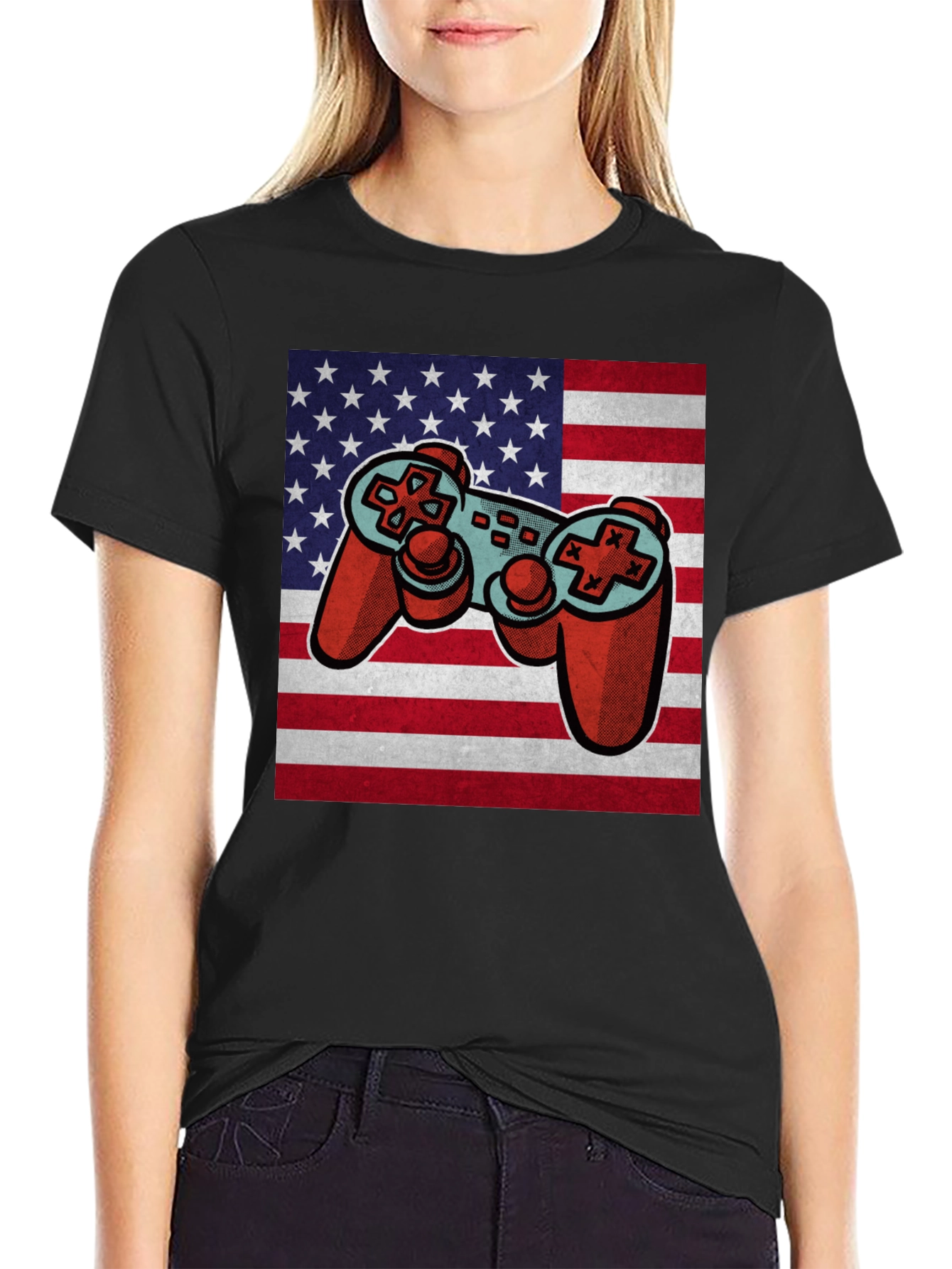 Gaming USA Flag T-Shirt