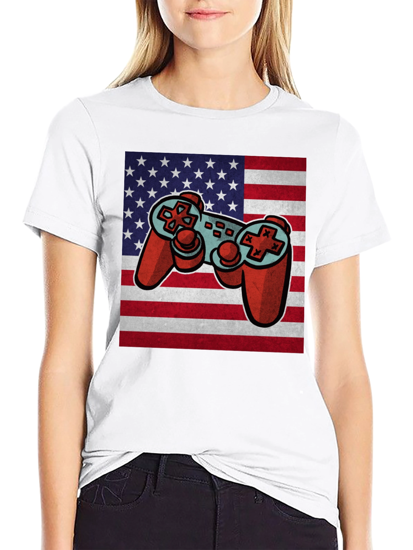 Gaming USA Flag T-Shirt