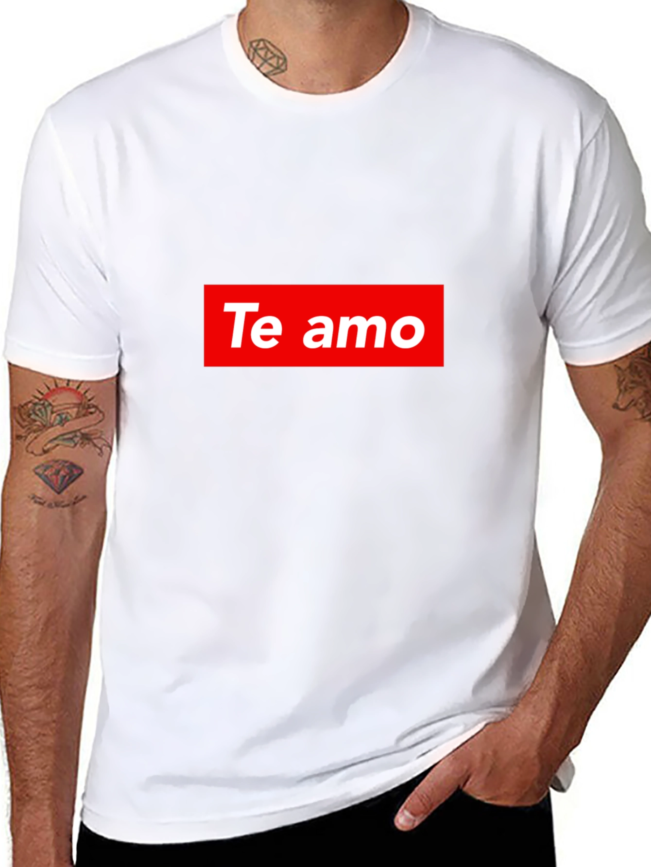 Te Amo Graphic Tee - Mens Black T-Shirt