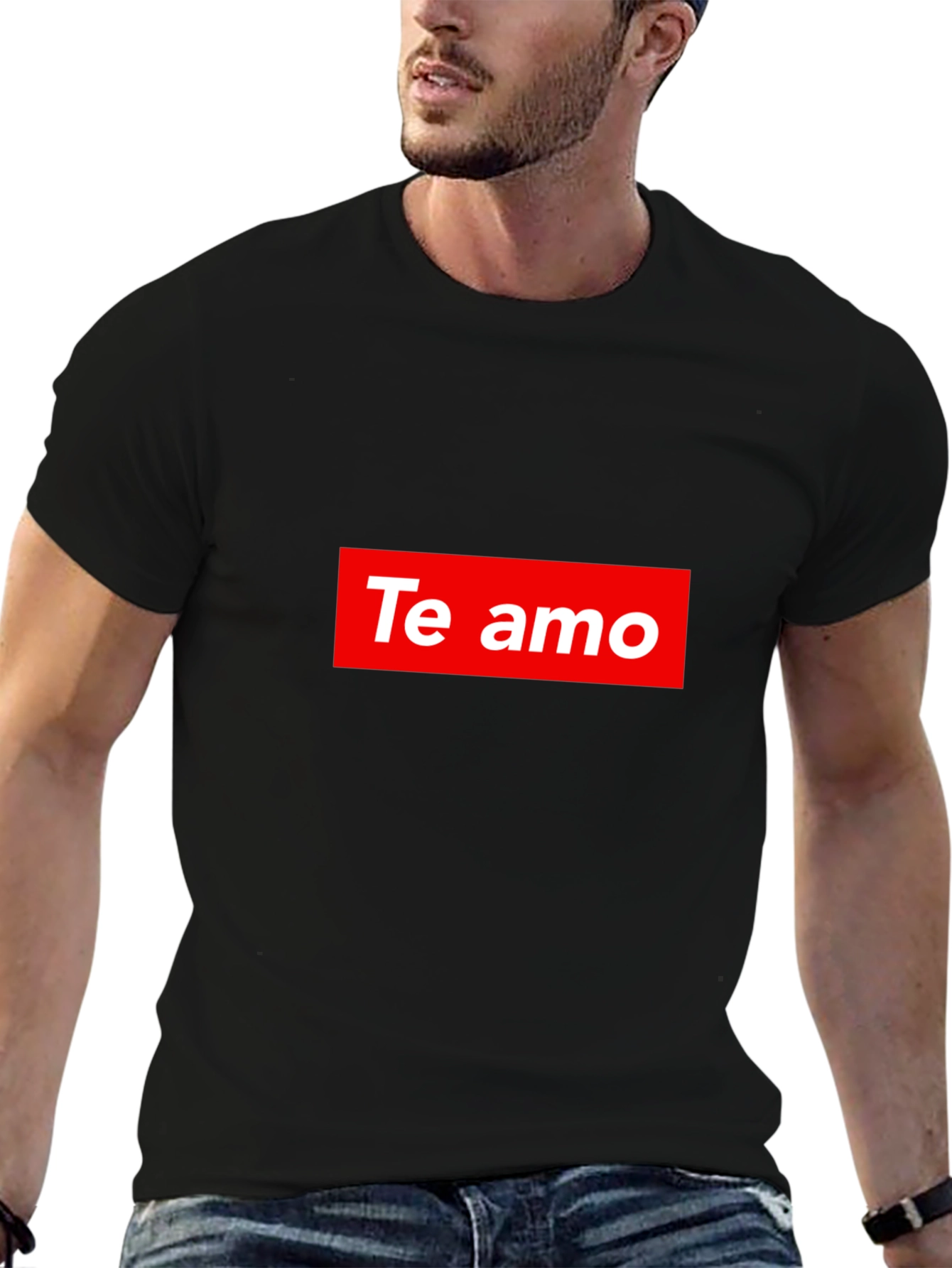 Te Amo Graphic Tee - Mens Black T-Shirt
