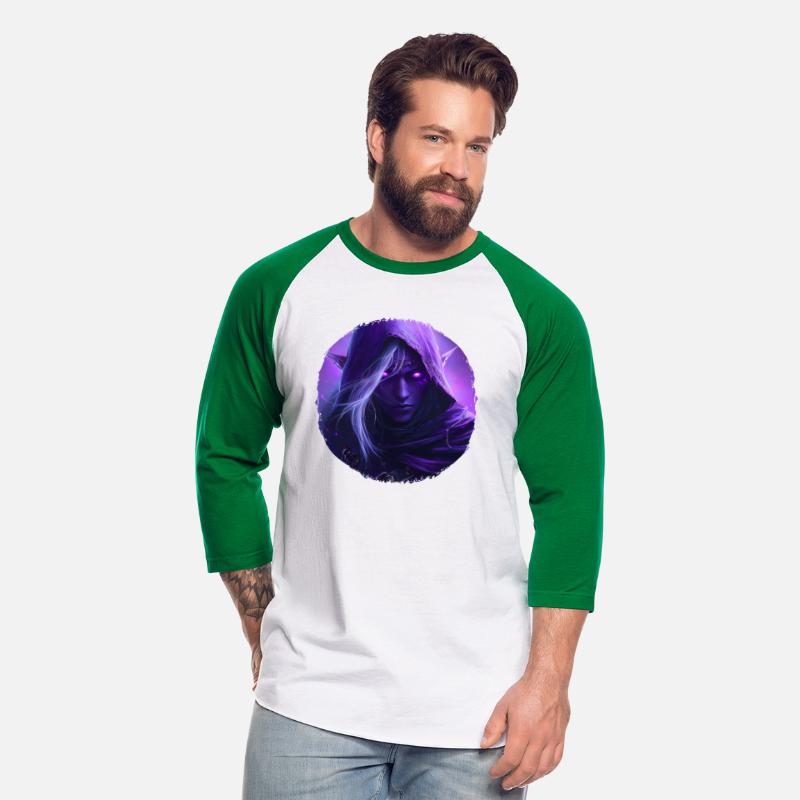 Mystical Elf With Bright Purple Eyes