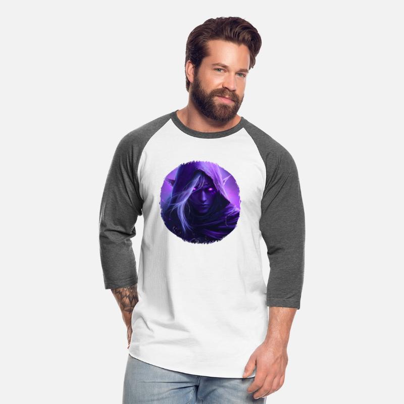 Mystical Elf With Bright Purple Eyes
