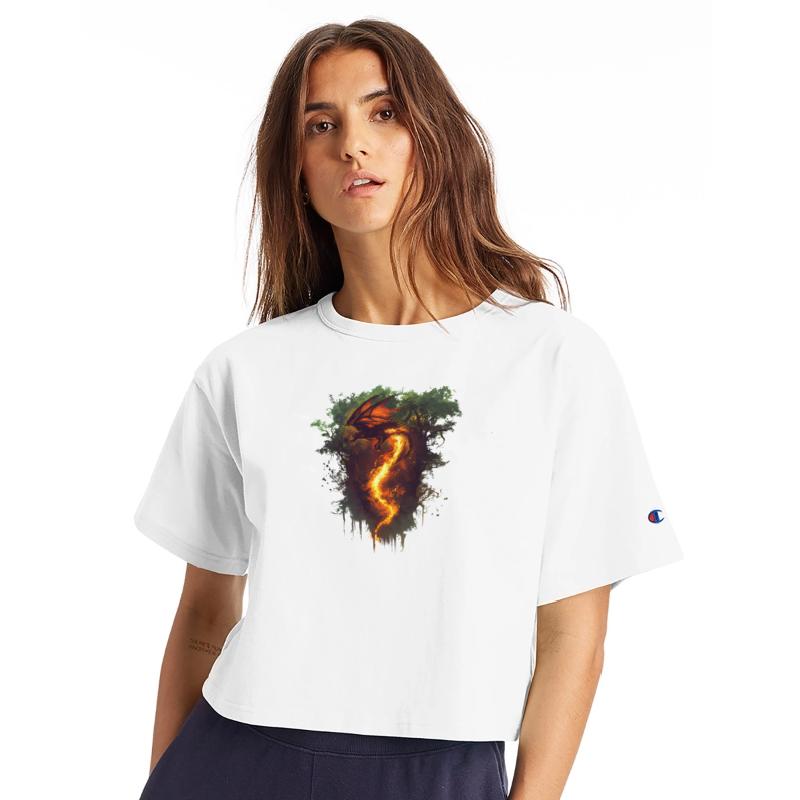 Mystical Fire Dragon Fantasy Flames Creature