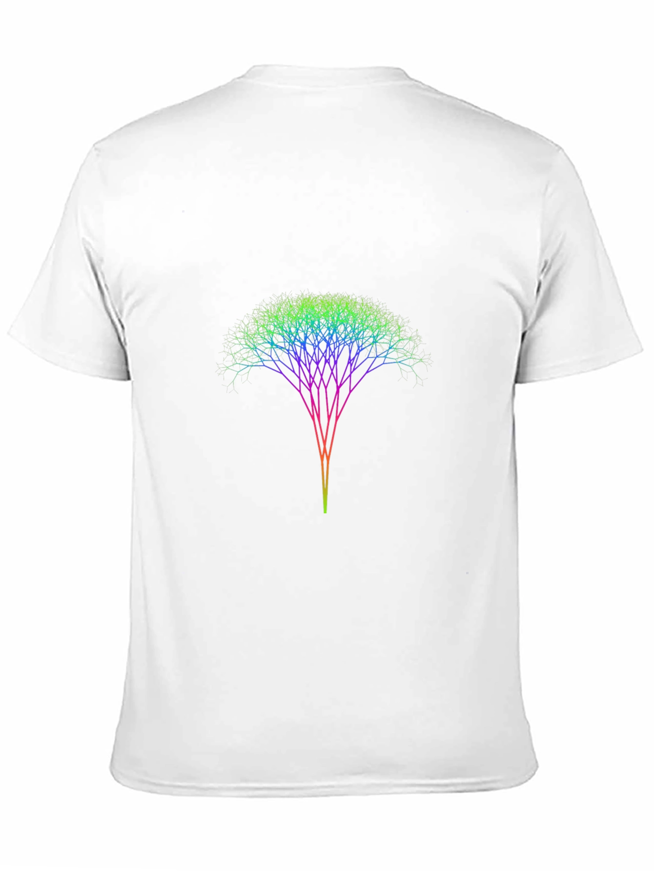 Rainbow Tree Branch Graphic Black T-Shirt