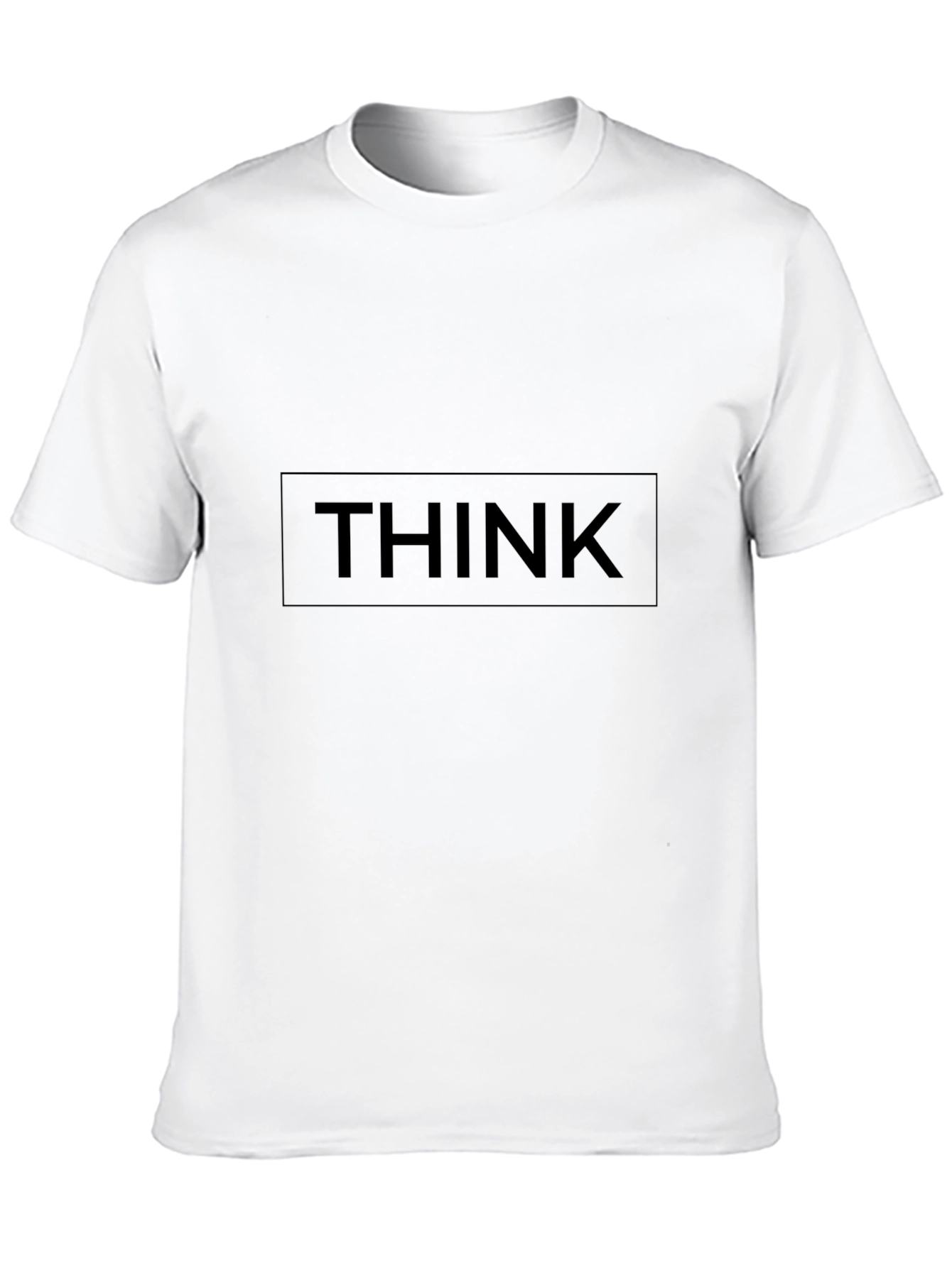 Black THINK Graphic Tee - Modern Unisex Fit