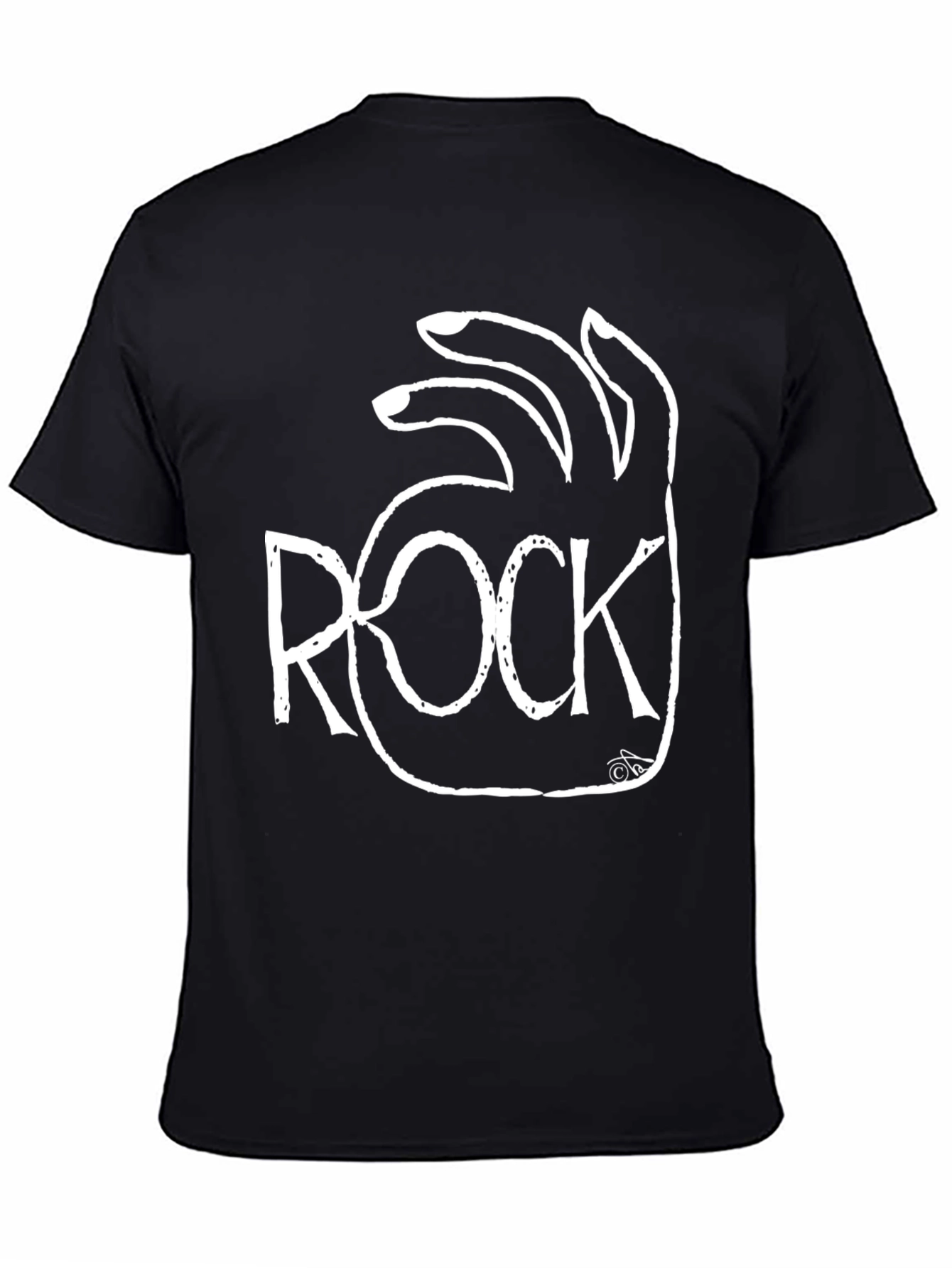 Rock On! Black Graphic Tee