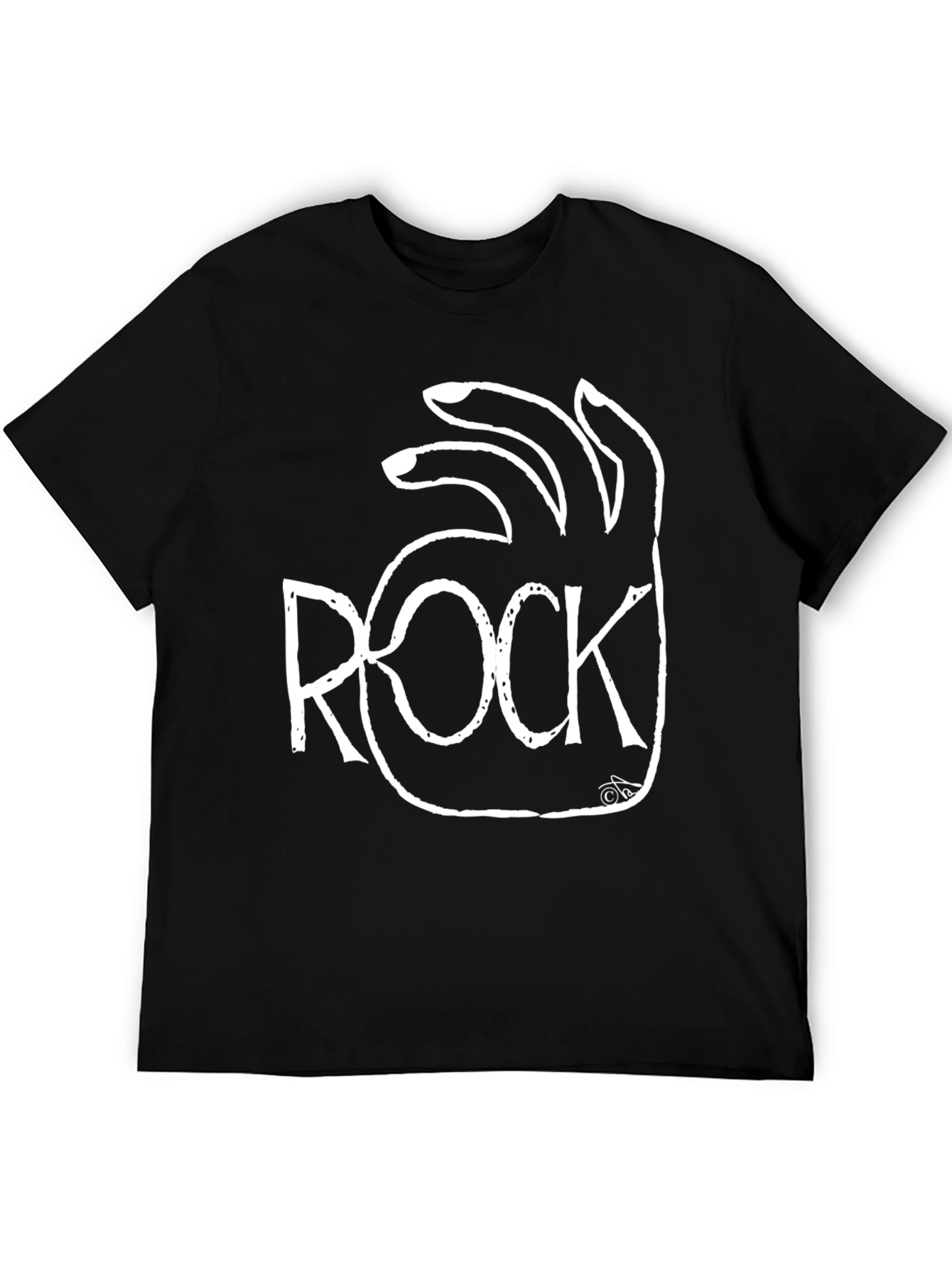 Rock On! Black Graphic Tee