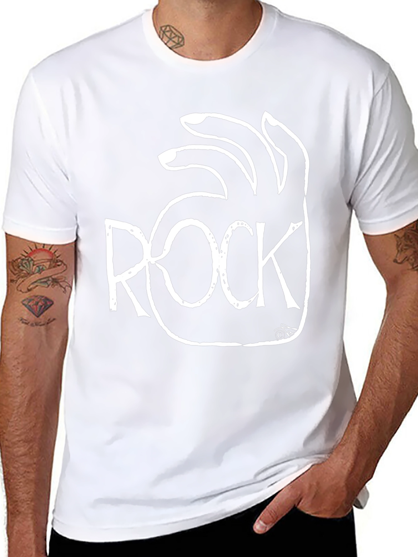 Rock On! Black Graphic Tee