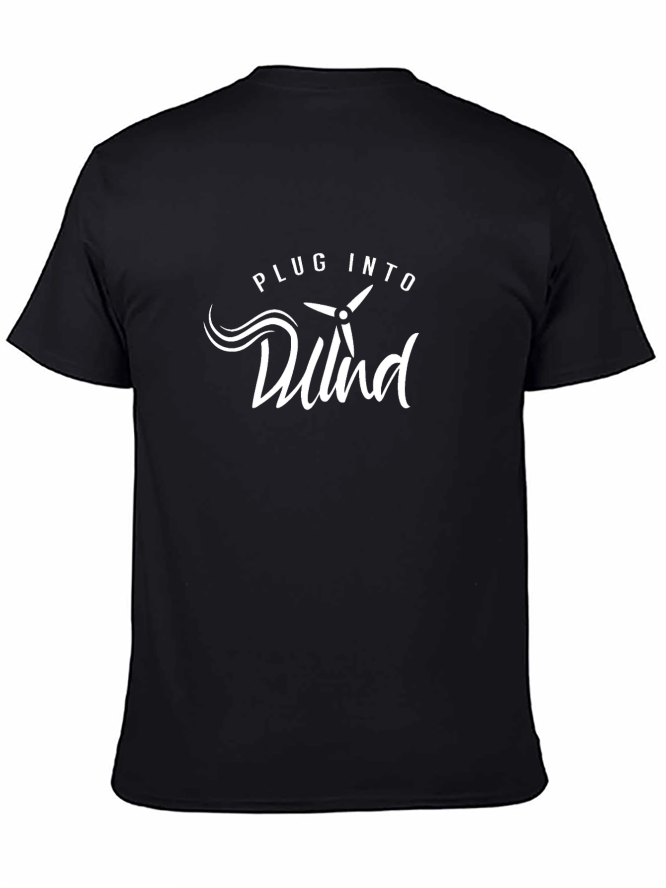 Plug Into Wind Graphic Tee - Black