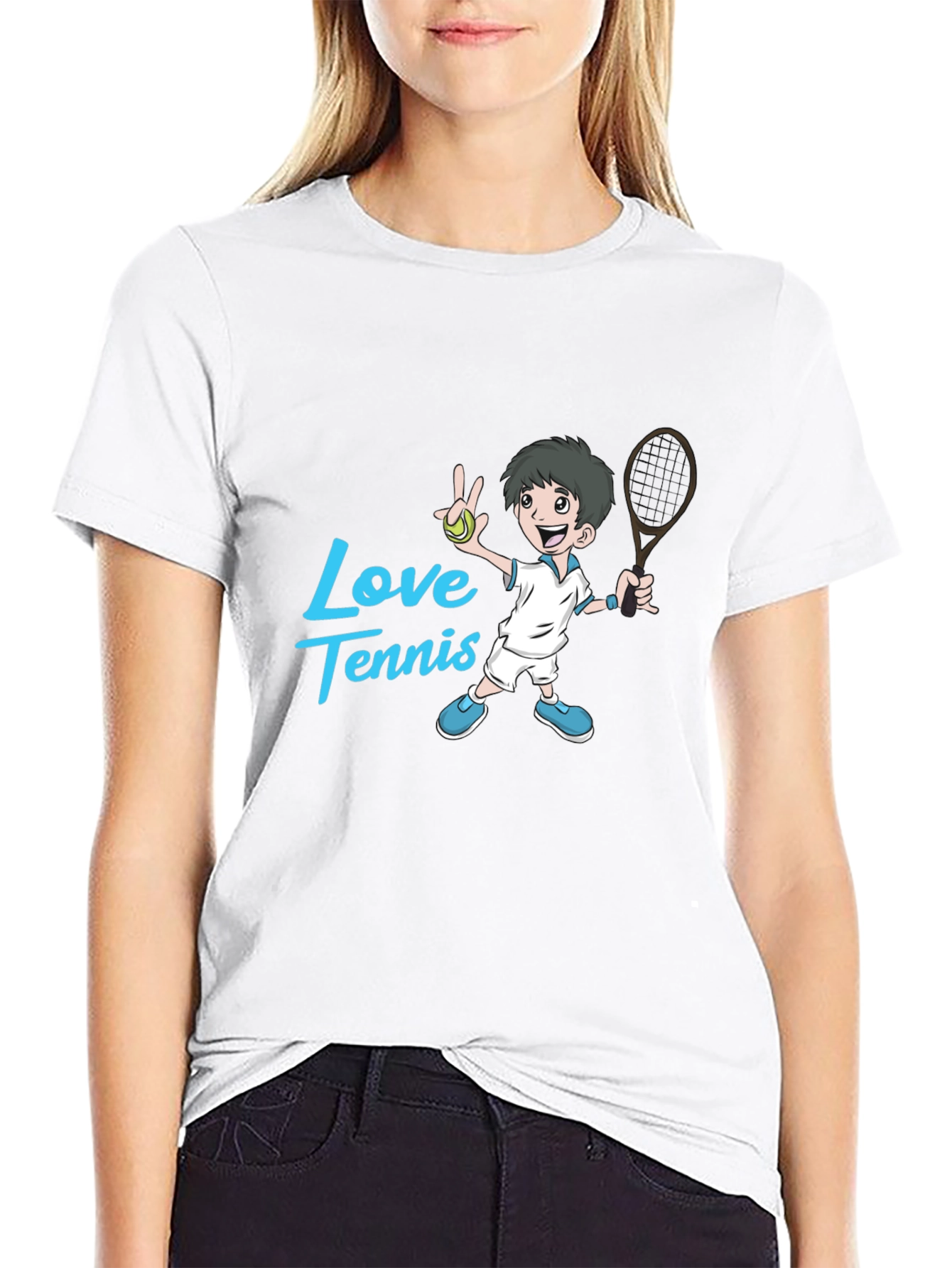 Love Tennis Graphic T-Shirt