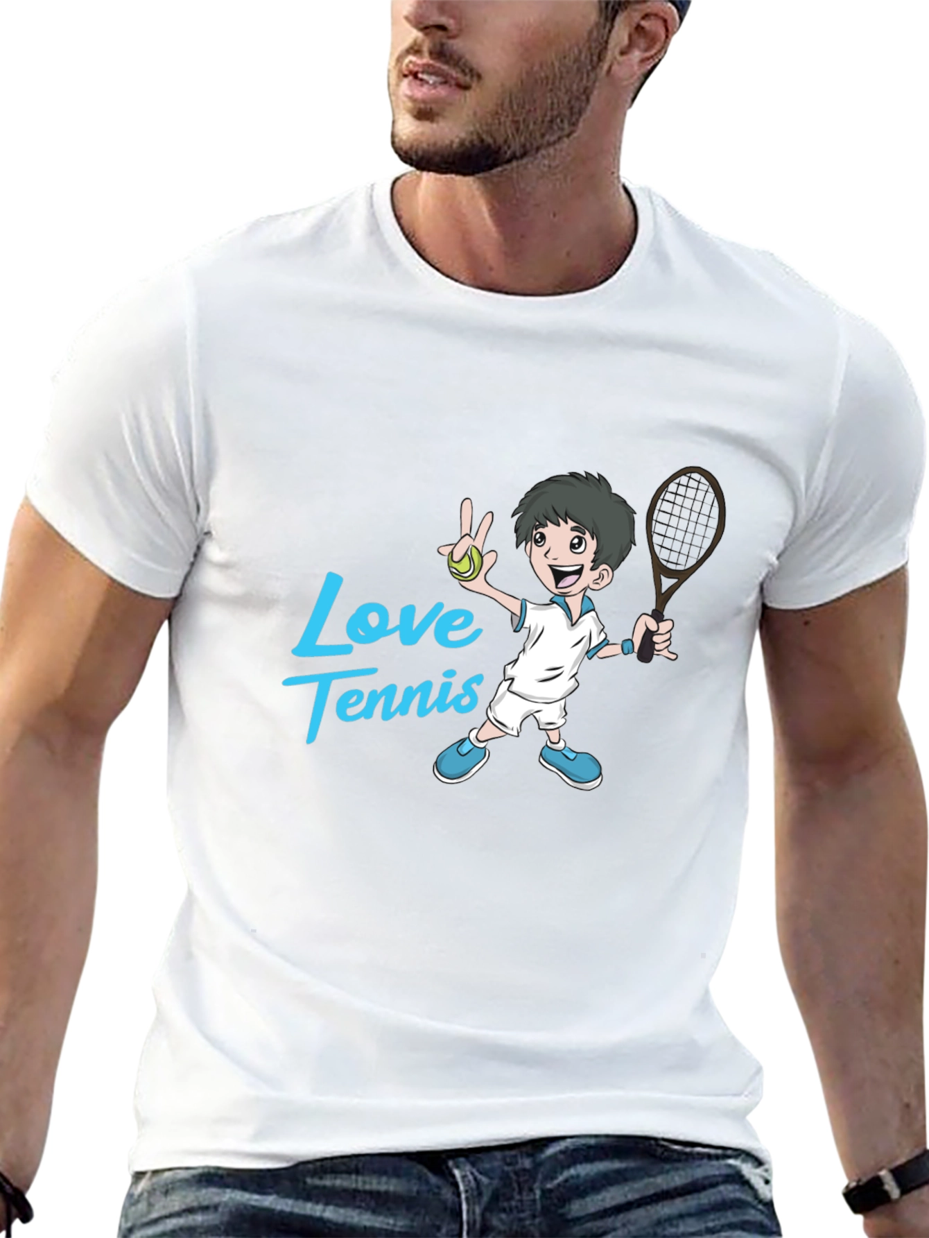 Love Tennis Graphic T-Shirt