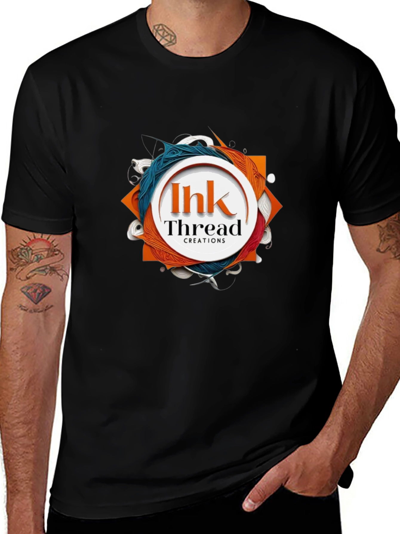 Ihk Thread Creations Black T-Shirt - Unique Design