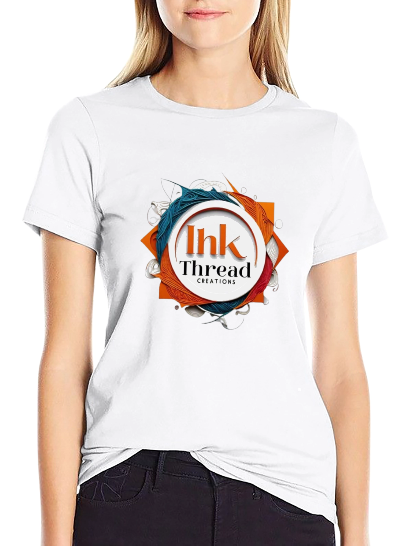 Ihk Thread Creations Black T-Shirt - Unique Design