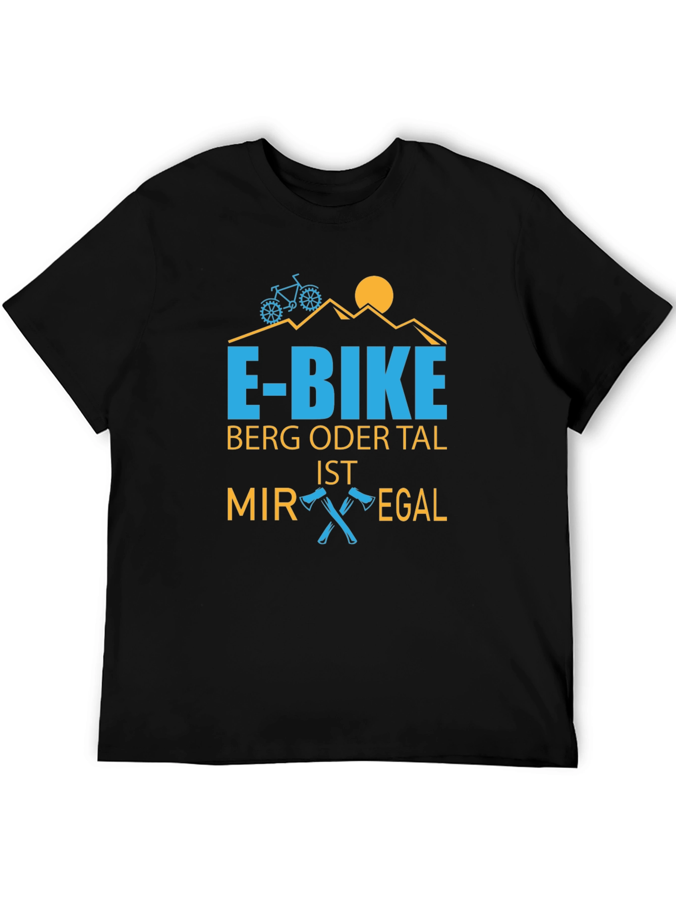 E-Bike Mountain Design T-Shirt