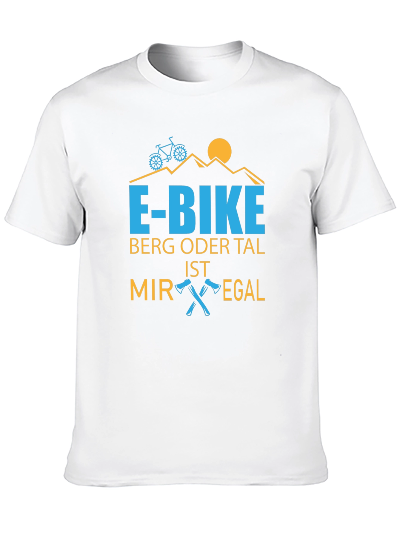 E-Bike Mountain Design T-Shirt