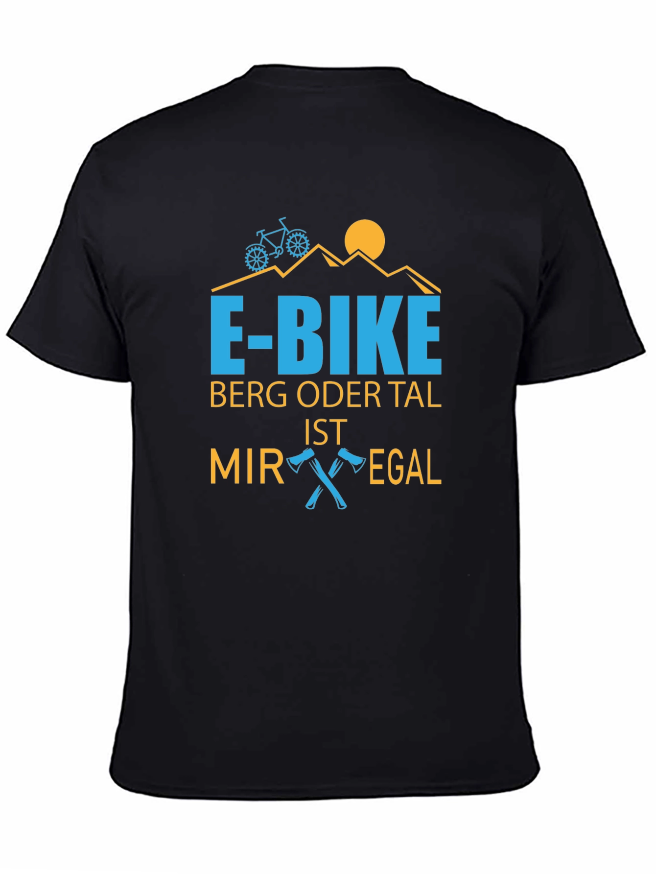 E-Bike Mountain Design T-Shirt