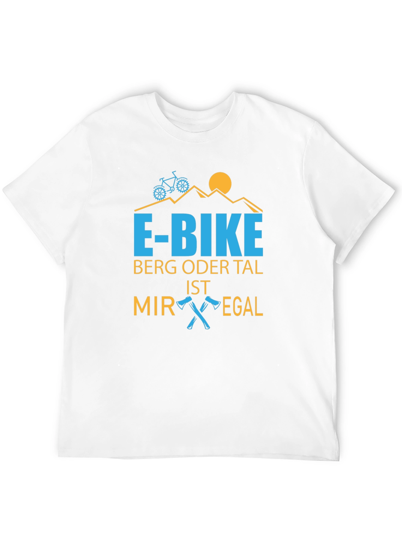 E-Bike Mountain Design T-Shirt