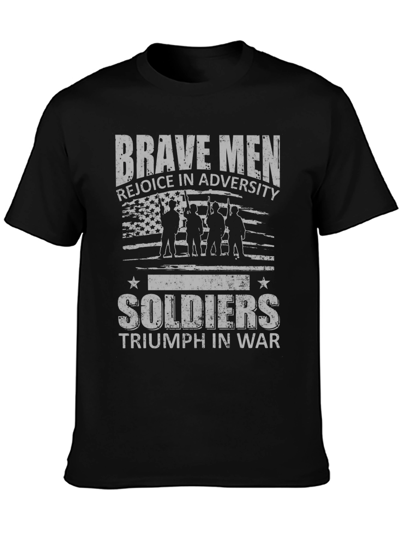 Brave Men Soldiers Graphic T-Shirt