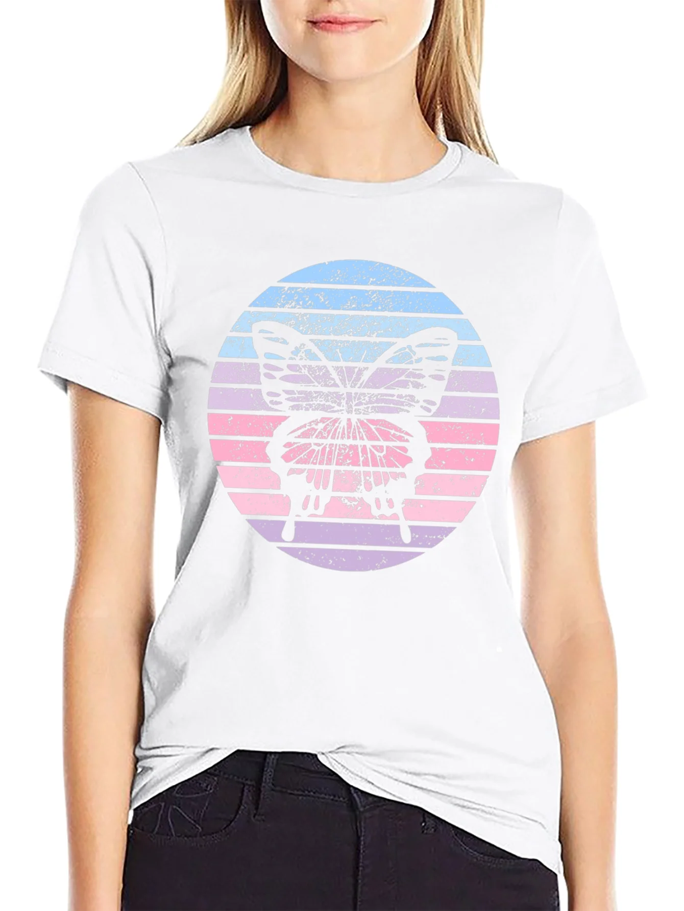 Retro Butterfly Graphic Tee