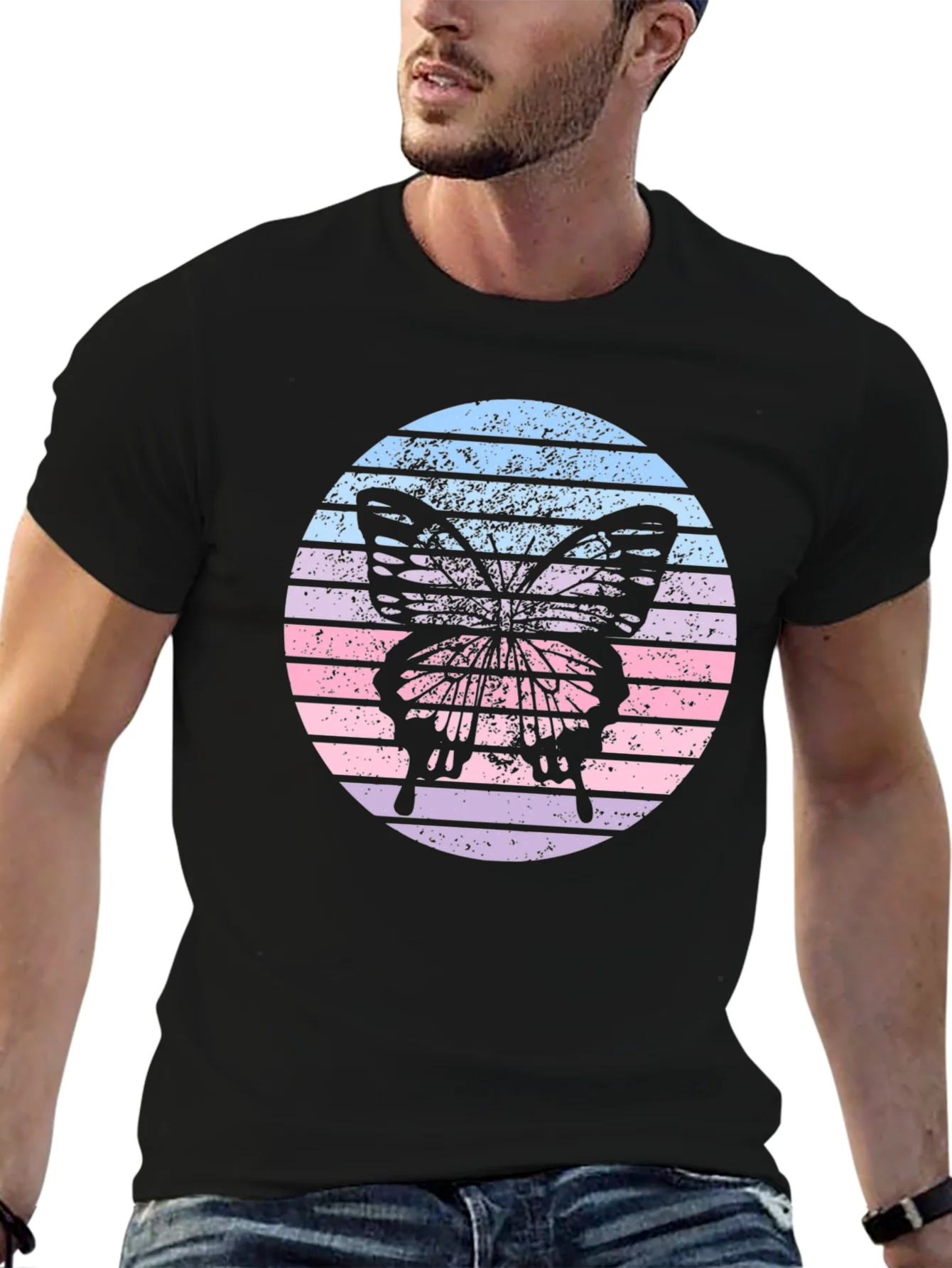 Retro Butterfly Graphic Tee
