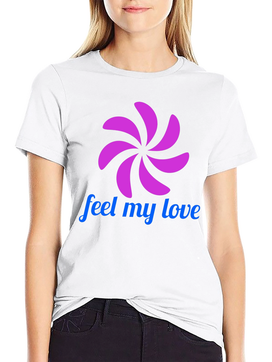 Feel My Love Graphic T-Shirt - Black