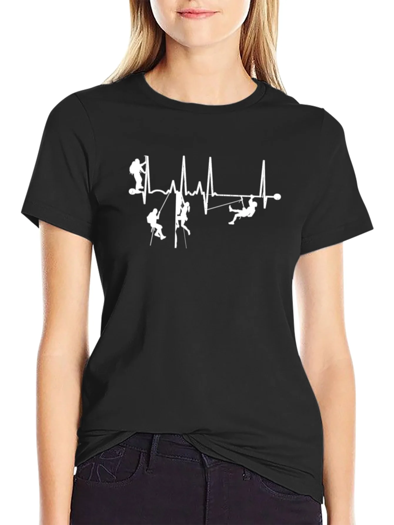 Climbing Heartbeat Graphic Tee