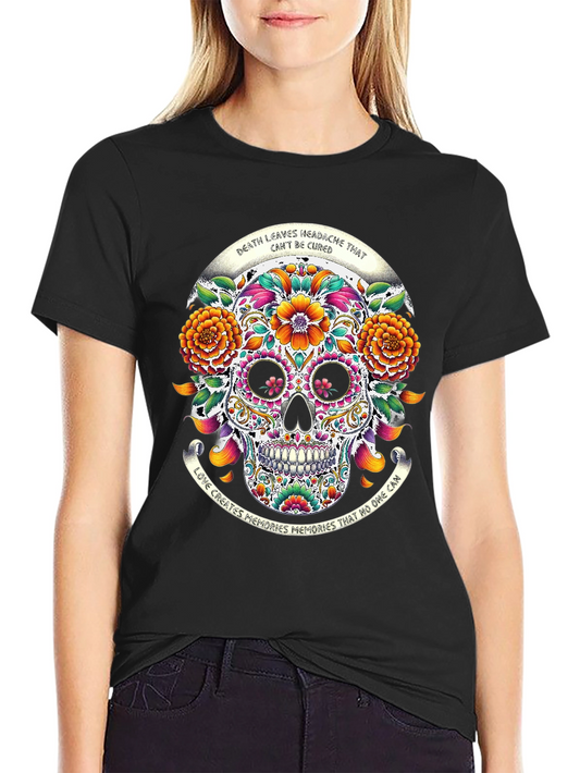 Sugar Skull Graphic T-Shirt