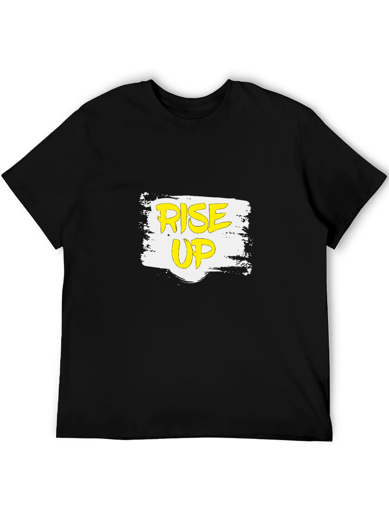 Rise Up Graphic T-Shirt - Black Casual Tee