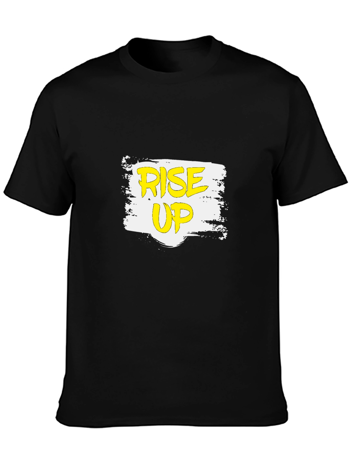 Rise Up Graphic T-Shirt - Black Casual Tee