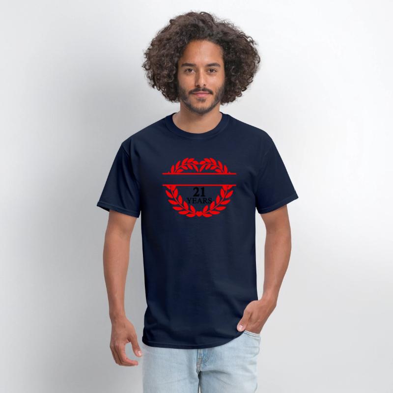 Name banner twenty one years, heart laurel wreath