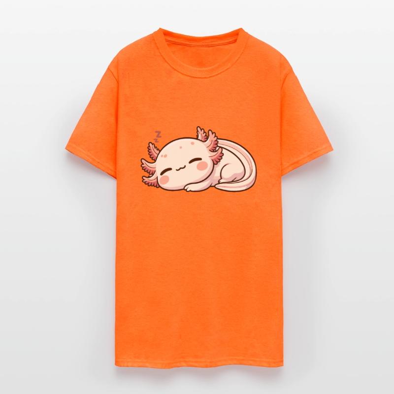 Napping Axolotl Kawaii Relaxing