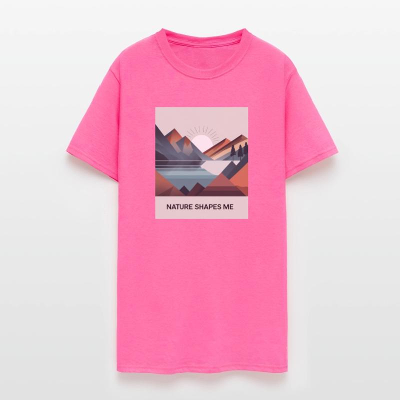 Nature Shapes Me Tee Abstract mountains and lakes