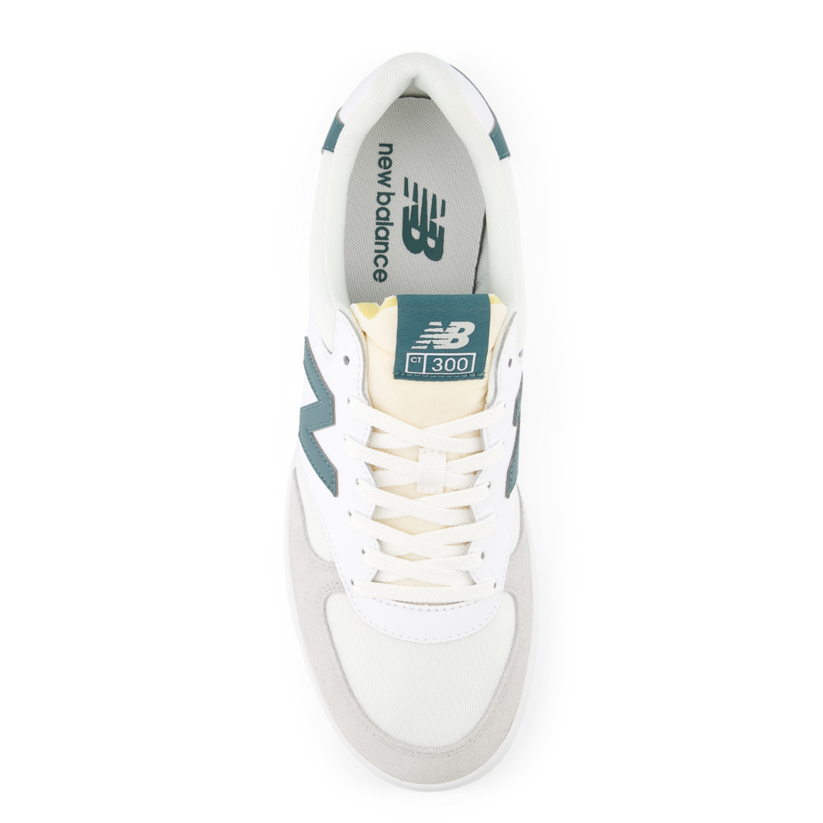 New Balance 300 Court in White with Brighton Grey and New Spruce
