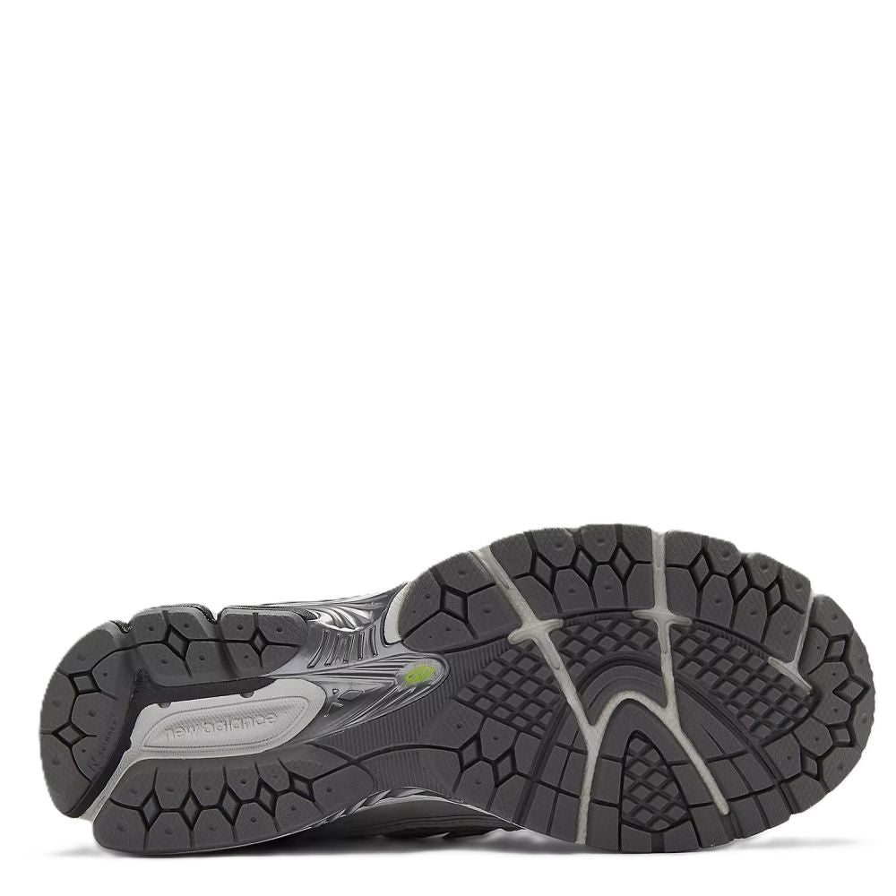 New Balance Women's 1906R in Light Silver Metallic with Alkaline Green