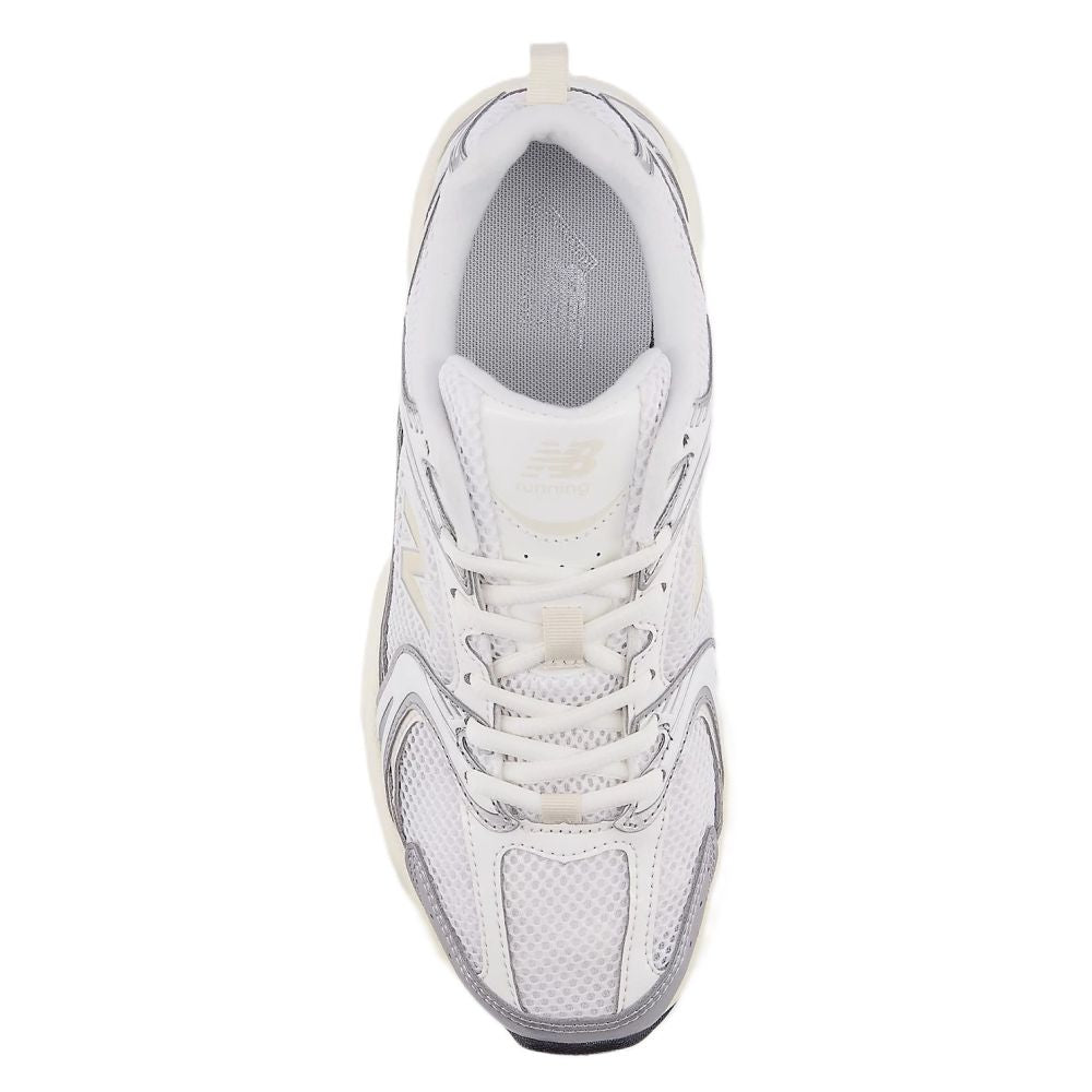 New Balance 530 in Silver Metallic with Linen