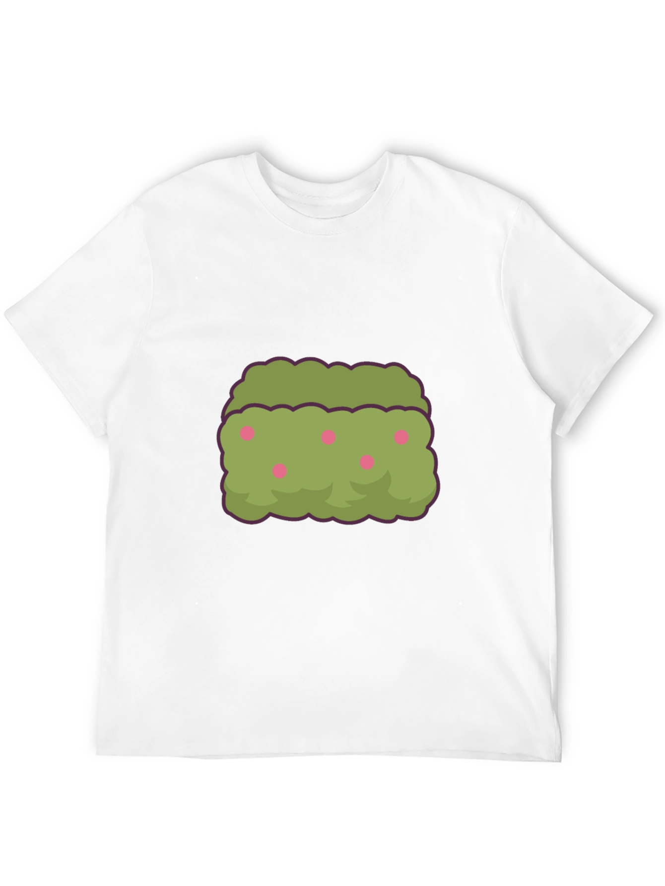 Bush with Berries Graphic Black T-Shirt