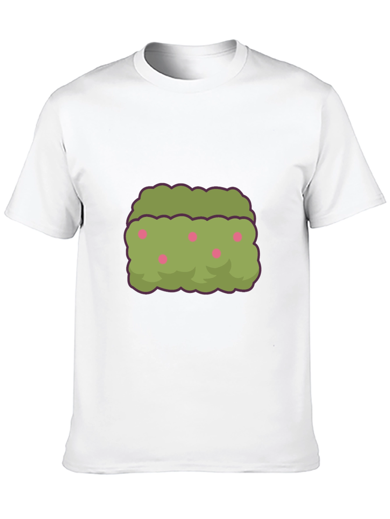 Bush with Berries Graphic Black T-Shirt