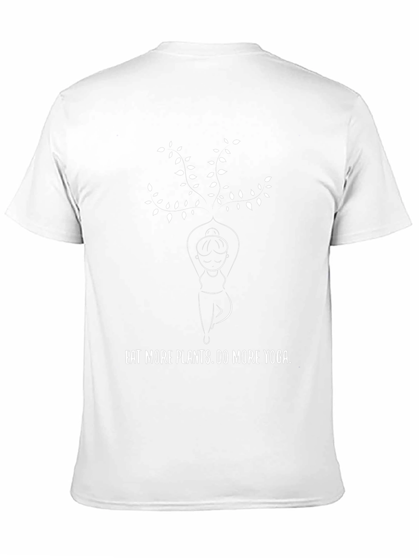 Eat Plants Do Yoga Black Graphic Tee