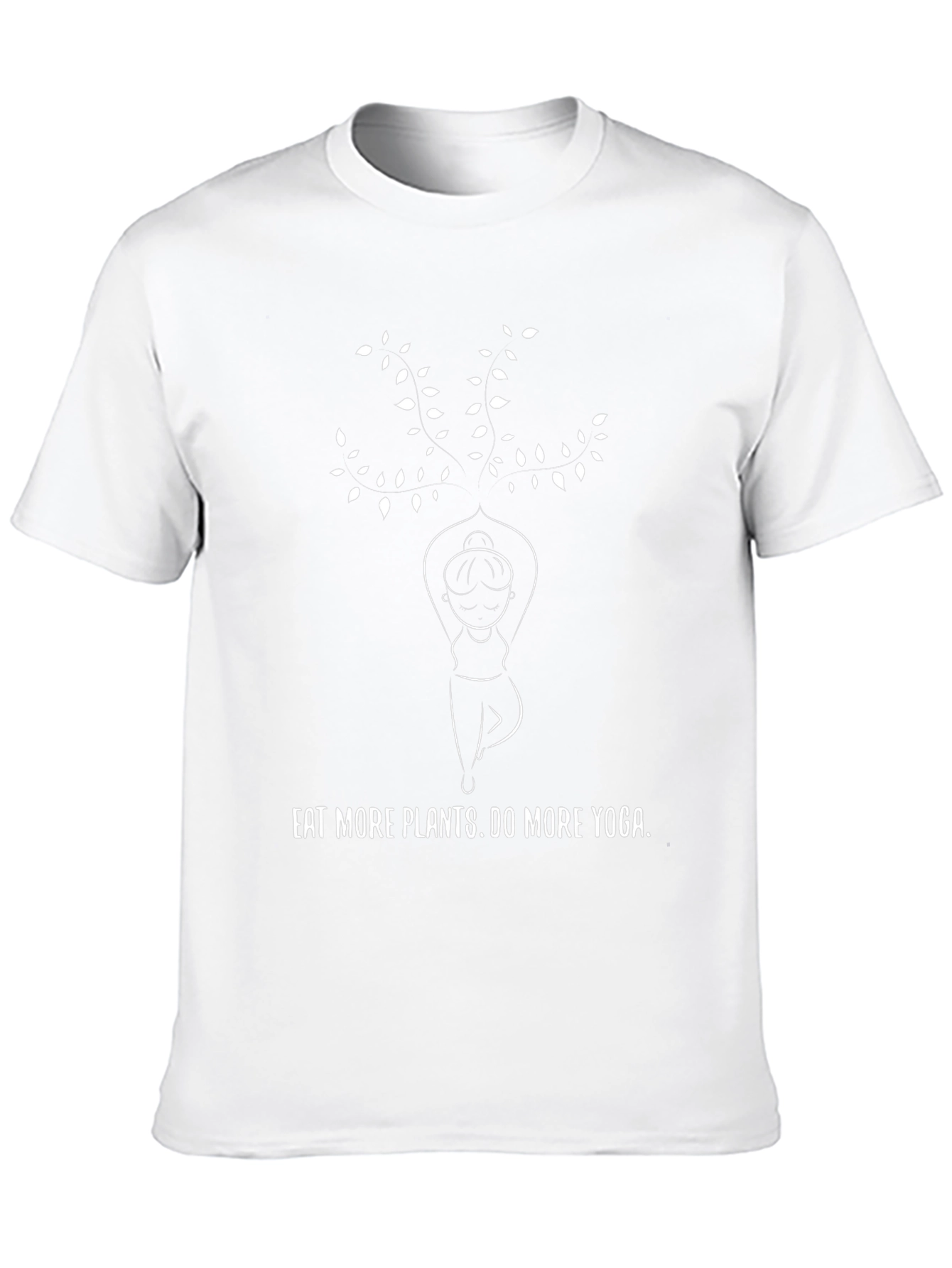 Eat Plants Do Yoga Black Graphic Tee