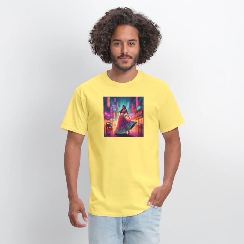 Neon City Glamour Indian Dress