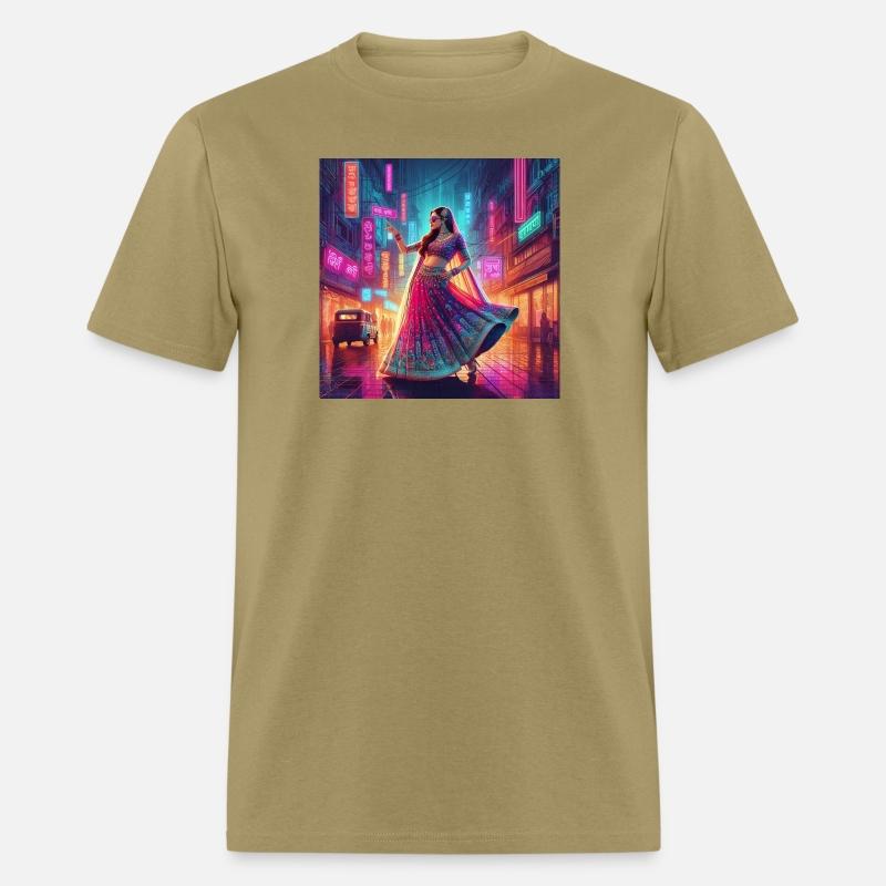 Neon City Glamour Indian Dress